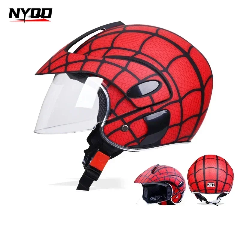 Capacete de motocicleta Para niños de 48-52cm, casco de montar Para deportes al aire libre, cuatro estaciones, Cascos Para Motos Para niños de 3 a 7