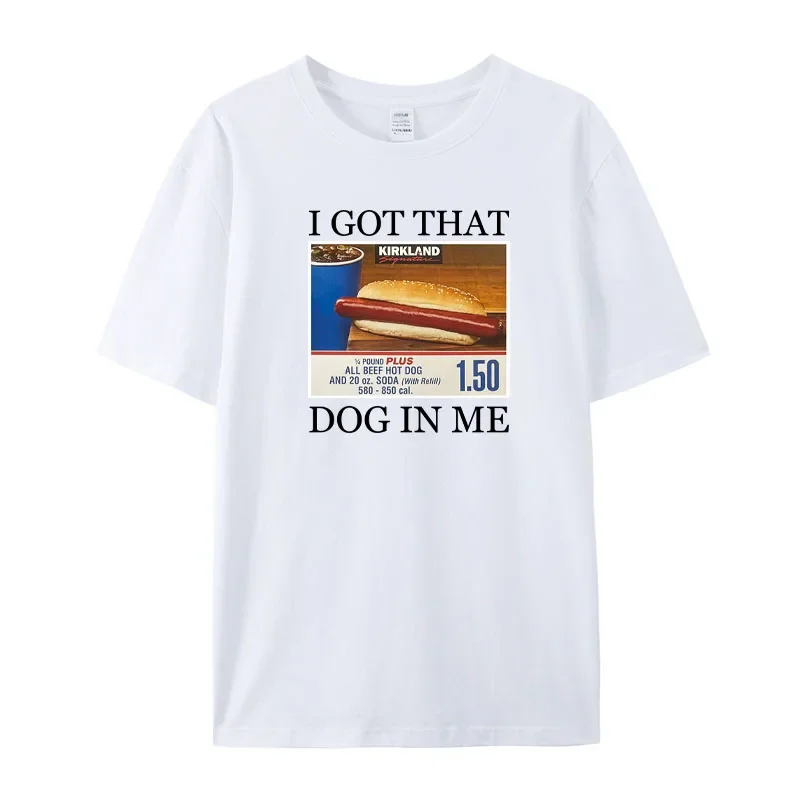 

Футболка с забавным принтом «I Got That Dog in Me», мужская и женская одежда, идеи подарков другу, популярная футболка, хлопковая футболка большого размера