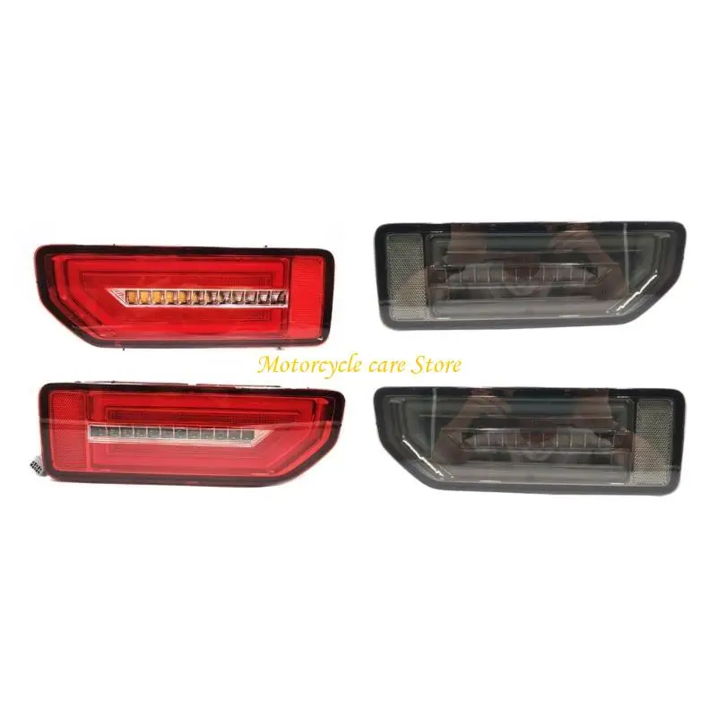 u75f 2pcsリアパーキングブレーキバンパー左右尾ライトジムのためのウォーミングランプの停止ランプ