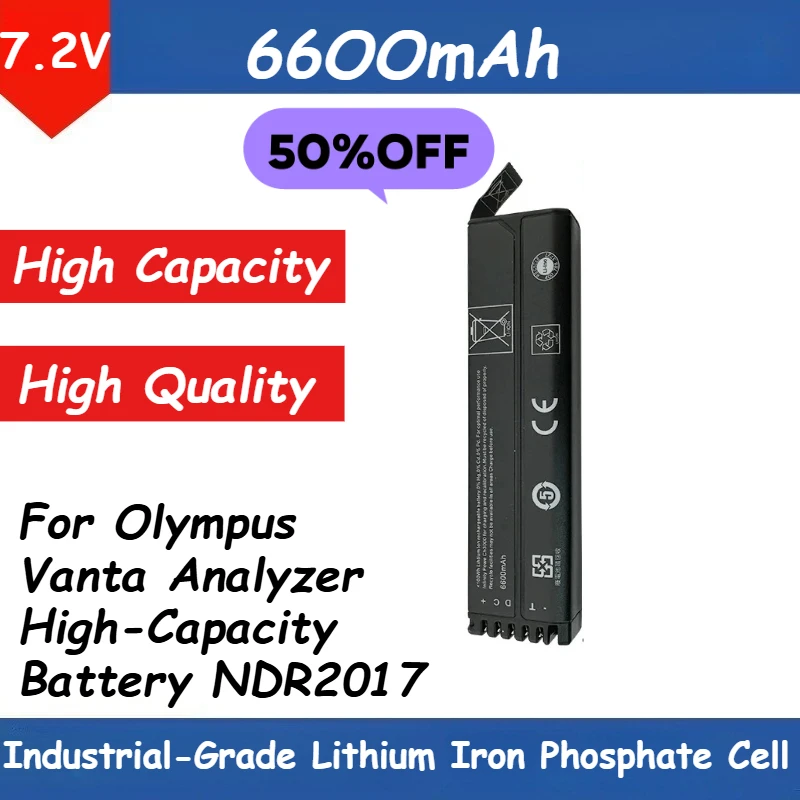 

7.2V 6600mAh for Olympus Vanta Analyzer High-Capacity Battery NDR2017 Industrial-Grade Lithium Iron Phosphate Cell
