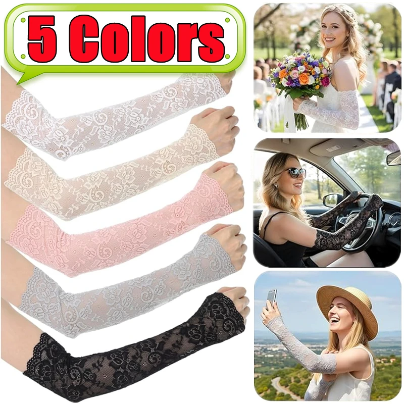 new-1pair-sexy-lace-hollow-out-fingerless-gloves-sun-protection-sleeves-mesh-lace-thin-cycling-glove-summer-sunscreen-arm-mitten