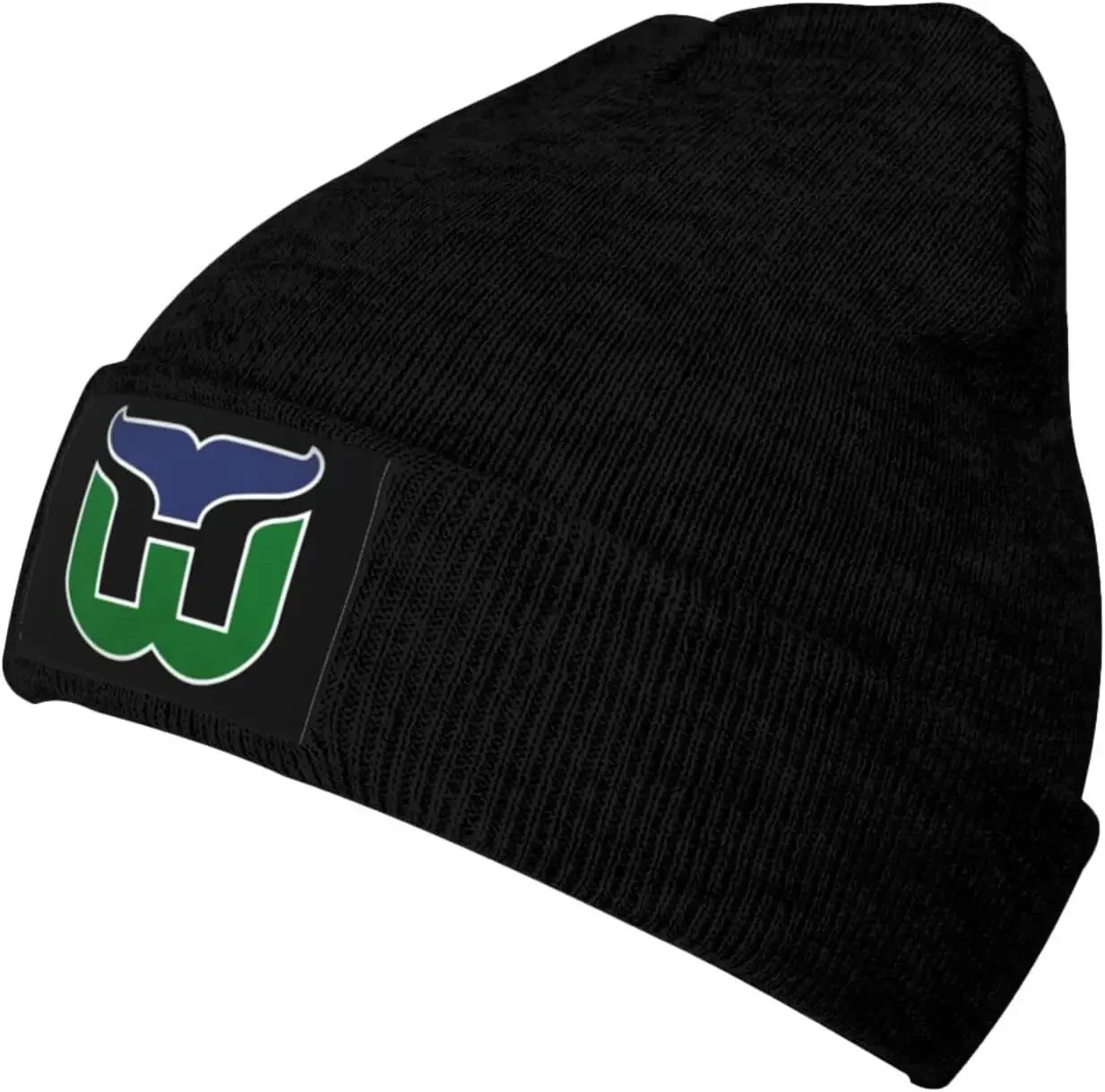 Hartford Whalers Knit Winter Hat,Men's  Cuffed Beanie Cap Hat One Size Fit Most