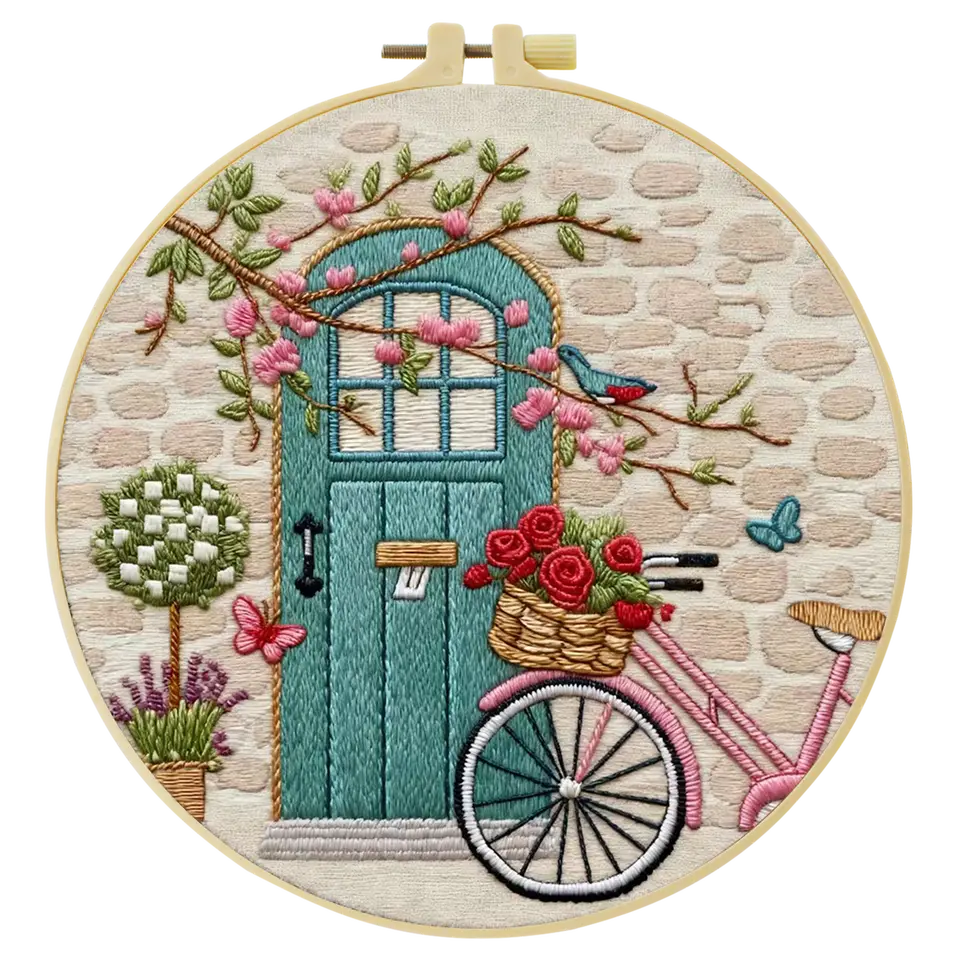 قطعة واحدة 20X20 سم/15X15 سم 7.87/6.3 بوصة عدة التطريز للمبتدئين عدة يدوية عدة تطريز يدوية أشغال يدوية فن الخياطة ديكور منزلي - 4