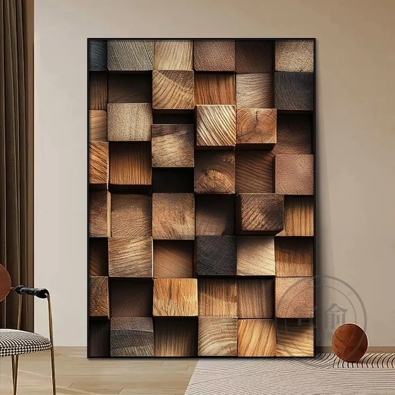 *Quiet wind  decorative painting imitation wood carving three-dimensional entrance bedroom sofa  wall hanging painting