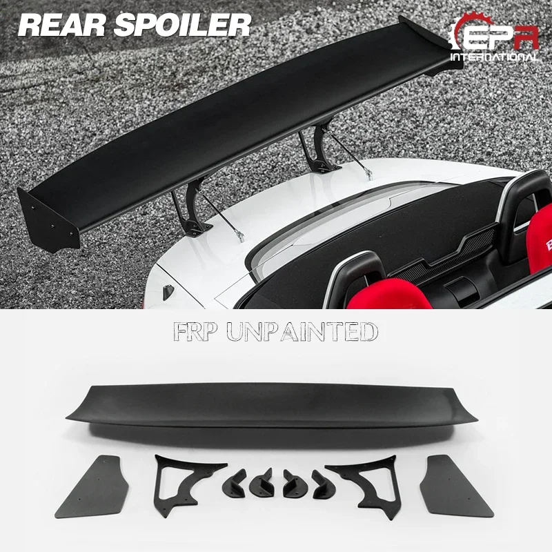 

Car Accessories For Mazda MX5 2015 On ND5RC Miata Roadster FRP Fiber Glass RB Style Rear GT Spoiler Fiberglass Boot Lid Wing