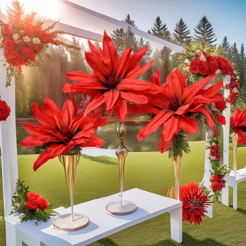 

DIA 100CM PE Artificial Jade Orchid Set Double Petals Wedding Party Window Background Decoration Photography Decoration Props