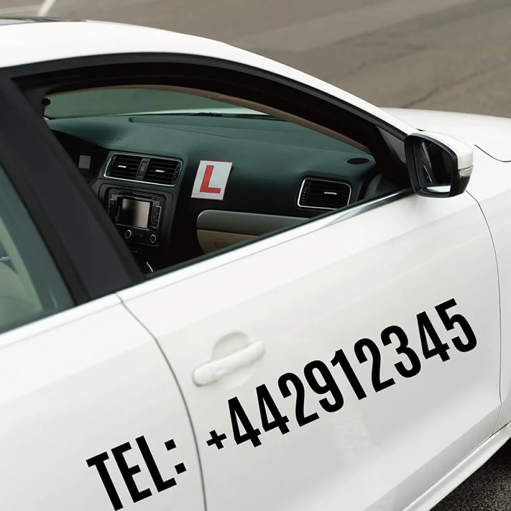Vinyl Number Decals 4 Inch Large Adhesive Stickers For Car Door Racing Numbers Mailbox Decoration DIY Craft Symbols