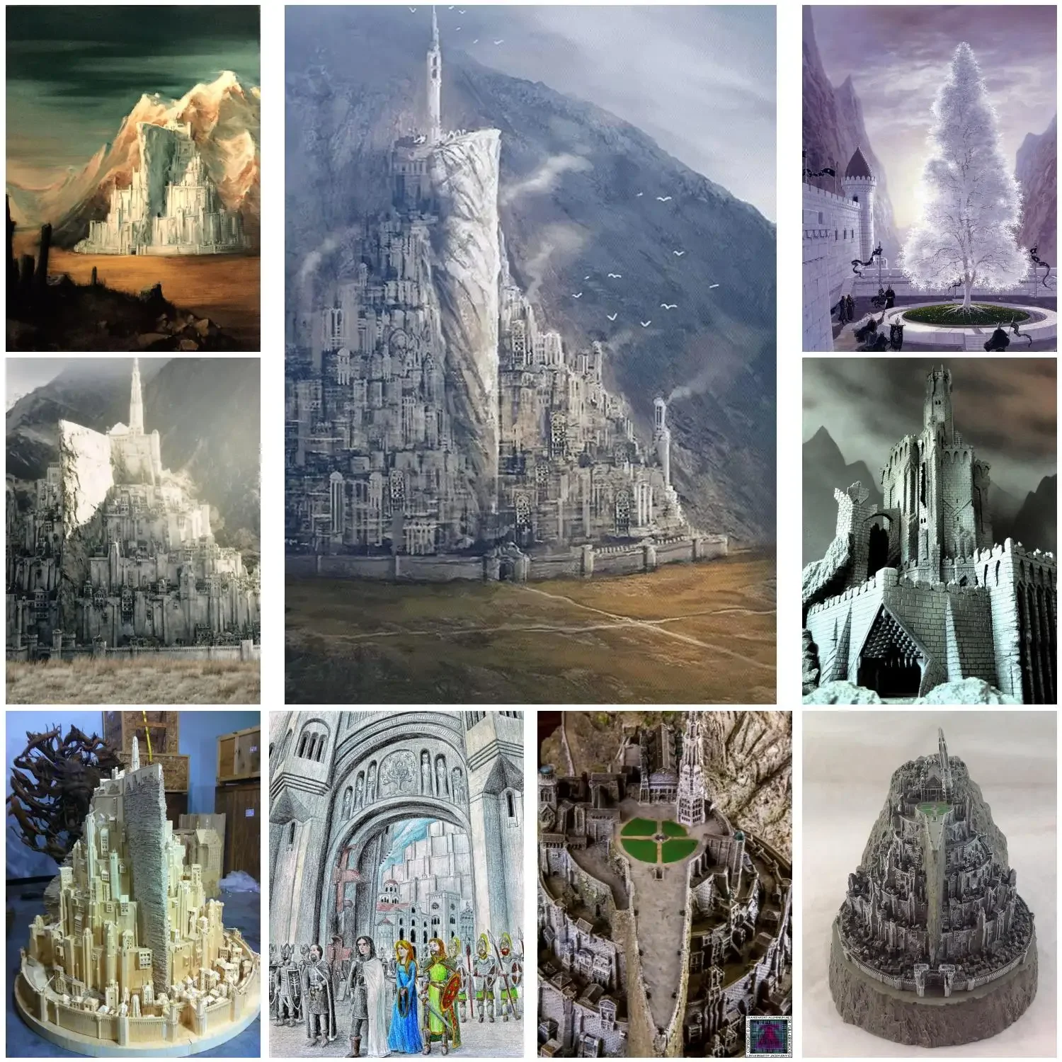 minas tirith Poster Prints Wall Art Canvas Painting Poster For Modern Family Living Room Home Decor