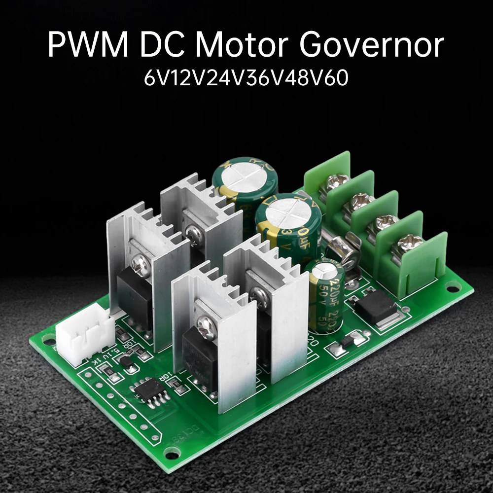 DC6-60V 20A Motor Drehzahl regler PWM DC Motorantrieb Controller Modul Unterstützung PLC Analog 0-5V Mikro controller