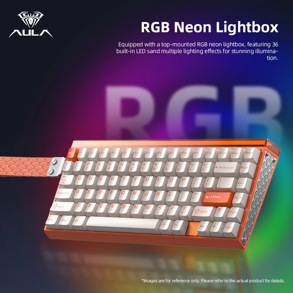 AULA HERO75 HE Magnetic Switch Mechanical Keyboard Tri-mode RGB Rapid Trigger 8K Return Esports Gamer Keyboard for PC Laptop