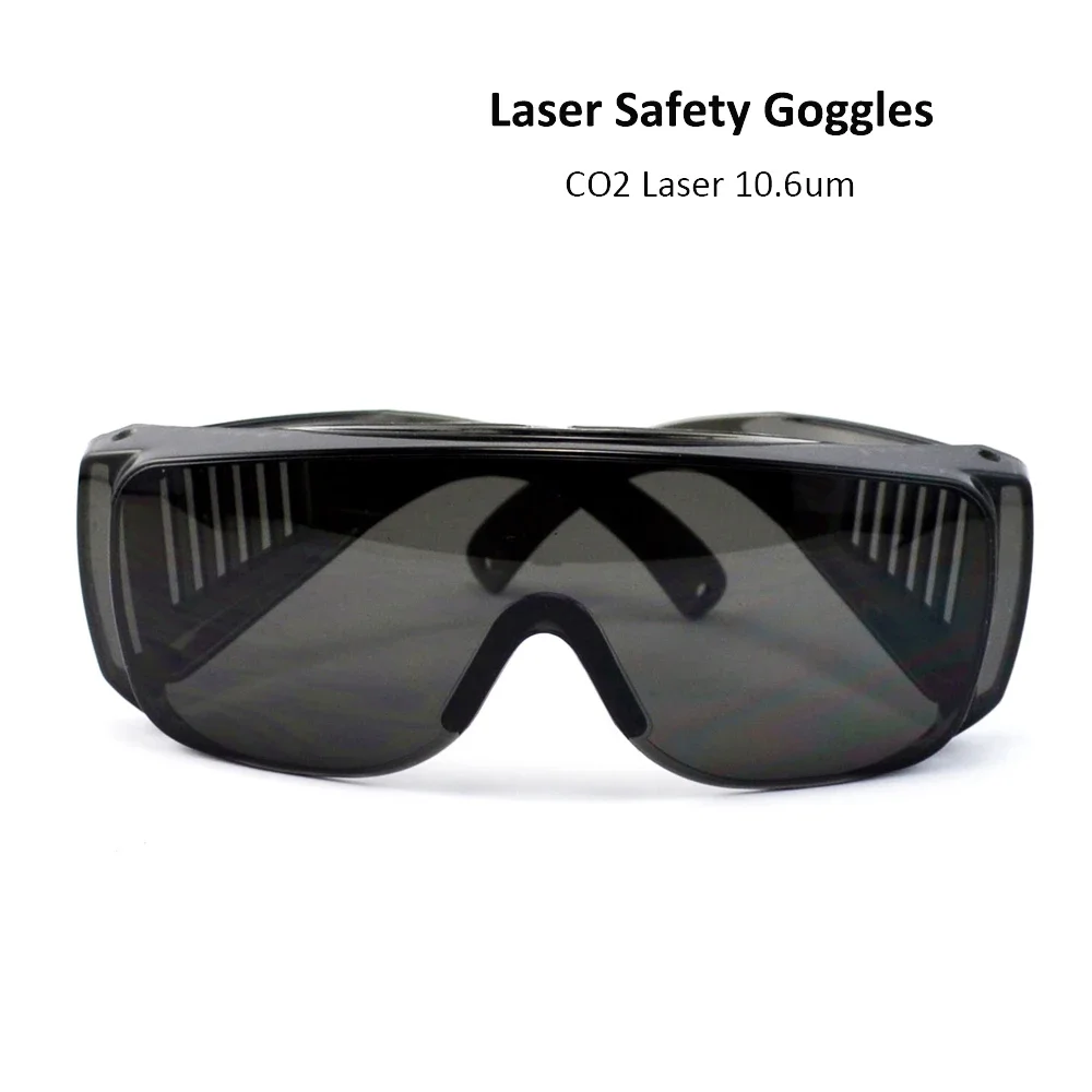 HAOJIAYI-gafas de seguridad láser 10600nm estilo C, gafas protectoras OD4 + CE para máquina de grabado y corte láser CO2