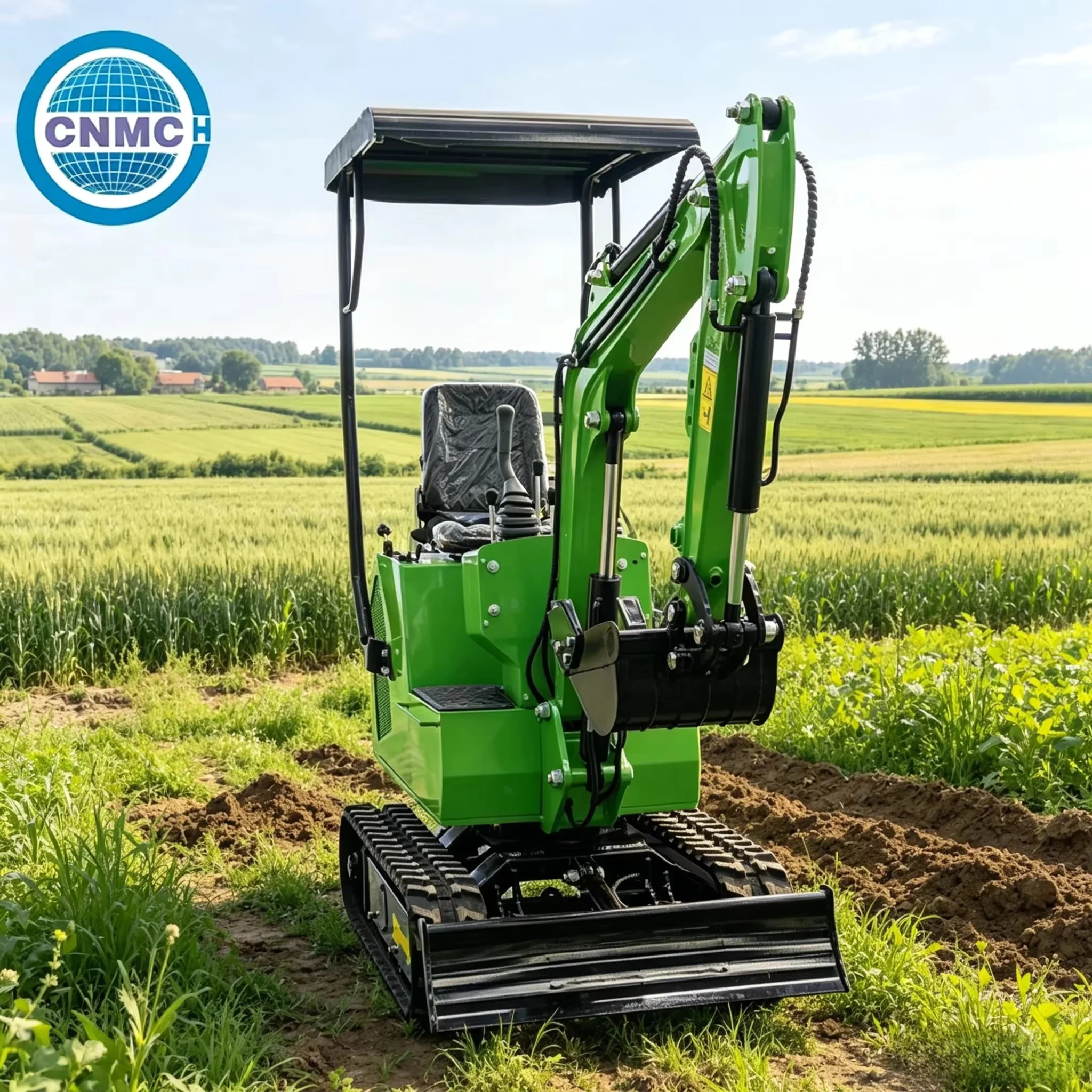 

CNM-10DH Mini Excavator 1Ton Mini Crawler Compact Excavator Customizable High Quality CE EPA Certification Farm Garden Use