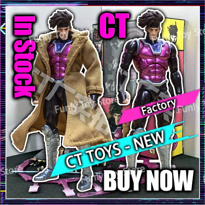 

In Stock Ct Toys Gambit Mafex 131 Figure X-Men Wolverine SHF Anime Action Figure Figurine Statue Model Custom Gifts Toys