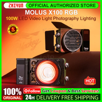 ZHIYUN MOLUS X100 RGB 100W LED Light Photography Lighting Outdoor Photo/Video Shooting Handheld Portable Pocket Light