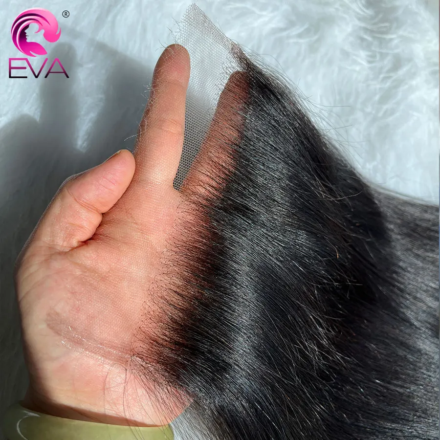 Eva Hair Echthaar-Spitze, 5 x 5, 6 x 6, 7 x 5, 9 x 6, HD-Verschluss, Echthaar, unsichtbare Schmelzhäute, 13 x 4, 13 x 6, HD-Spitze, nur frontal, vorgezupfte Spitze – Detail 19