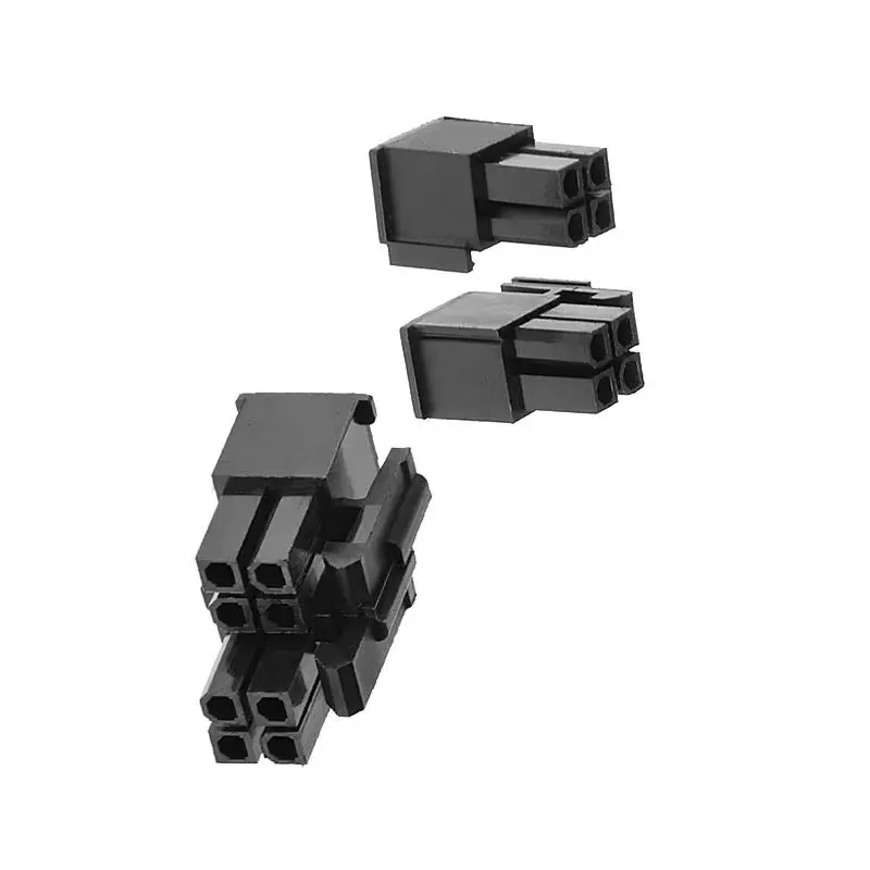5pcs 4.2mm Black 4+4pin 8P 8PIN Male for PC Computer ATX CPU Power Connector Plastic Shell Housing