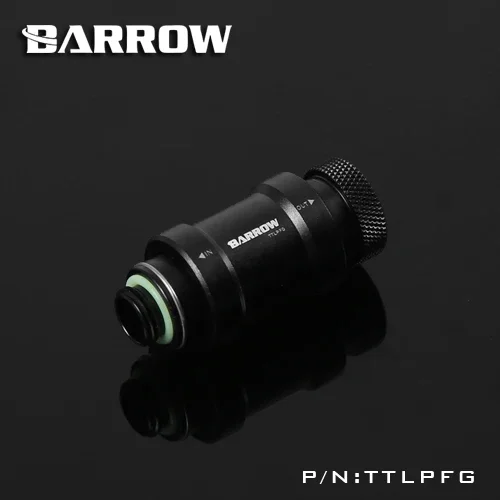 Barrow TTLPFG Flat push type check valve single inner thread part for water cooling computer