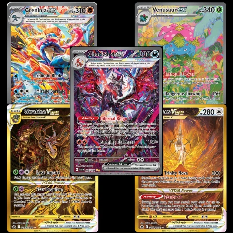 Ptcgポケモンシャイニングカード,ヴァンゴッホ,ピカチュウ,タグチーム,vmax,ex,vstar,カリザード,毒,アルセウス,自作トランプ