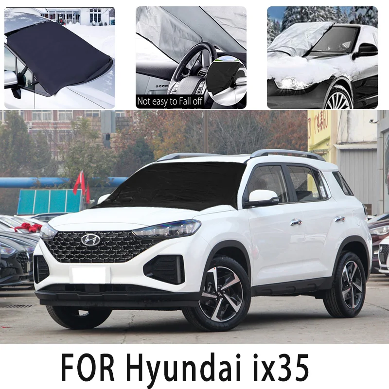 Car snow cover frontcover for  Hyundai ix35 Snowblock heat insulation sunshade Antifreeze wind  Frost prevention car accessories