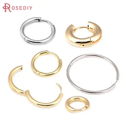 10MM 14MM 16MM 18.5MM 20MM 21.5MM 18K Gold Color Stainless Steel Round Circle Loop Earrings Hoops Diy Jewelry Making Supplies