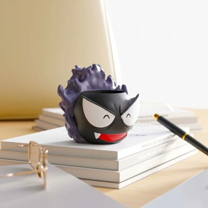 Pokemon Gk Gastly Anime Peripheral Creative Stationery Storage Pen Holder Action Figure Model Toys Gift For Birthday Children