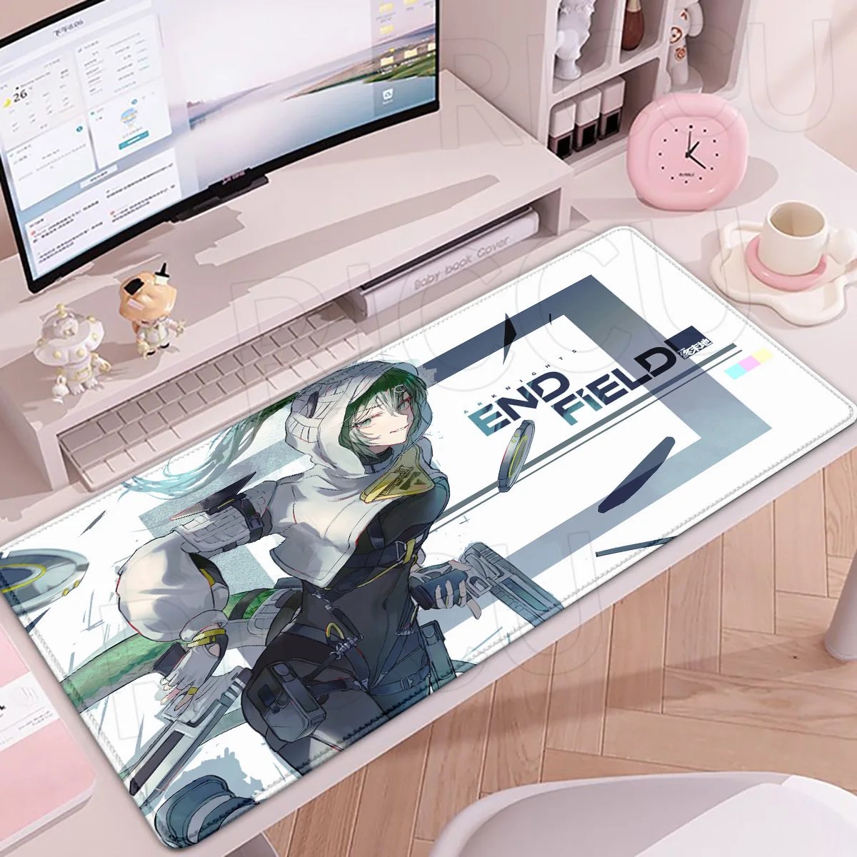 

HD print XXL Anime Fluorite Arknights Endfield Mouse Pad Game Non-slip Rubber Gaming Large Mousepad Desktop Decoration Desk Mat