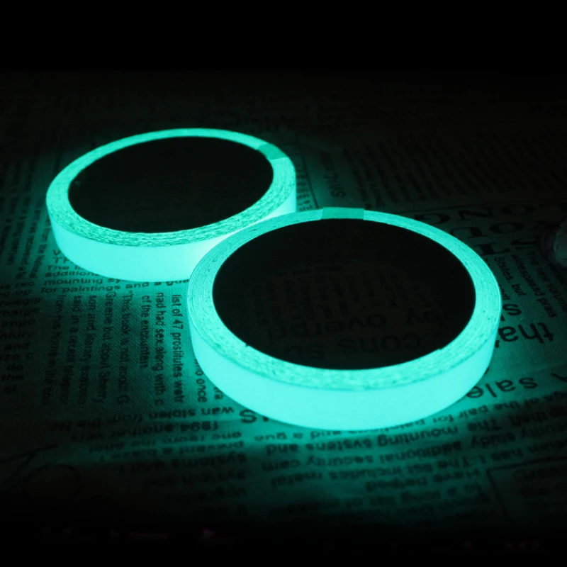 Luminous Tape Sticker High Luminance Glow Removable Waterproof Photoluminescent Glow in The Dark Safety Warning Tape