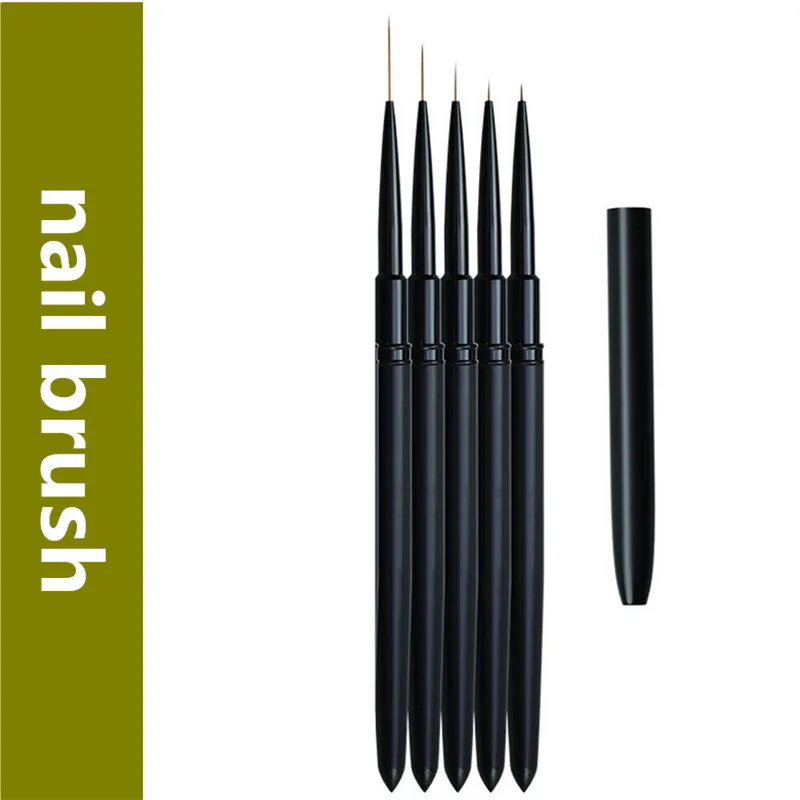 1/10 Uds. Pincel para decoración de uñas, bolígrafo apuntador, línea de dibujo, diseño constructor, esmalte de uñas, puntas de Gel UV, decoración, manicura
