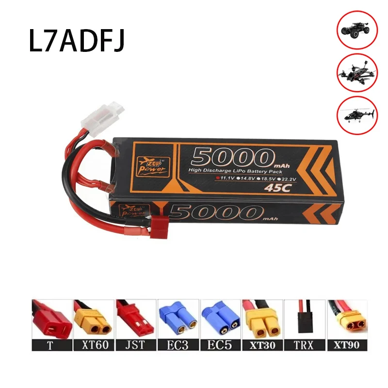 3S RC Drone Battery 45C 11.1V 5000mah T XT60 Plug FPV Rechargeable Lipo Battery Packs For RC Car Monster Truck Boat Helicopter