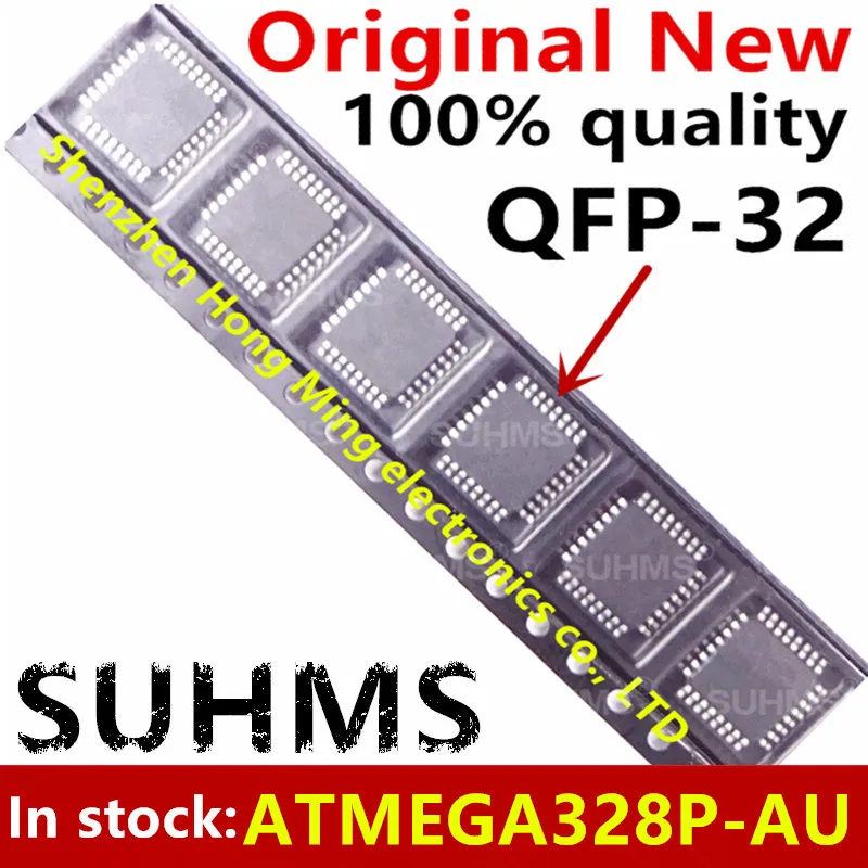 ATMEGA328P-AU MEGA328P-PU QFP-32 DIP-28 Chipset, 100% Novo, 1 Pc