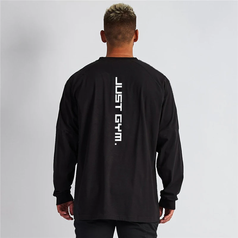 

Men's Autumn and Winter Youth Outdoor Running Walking Top Oversized Casual Cotton Tshirt Comfortable and Breathable Crew Neck T