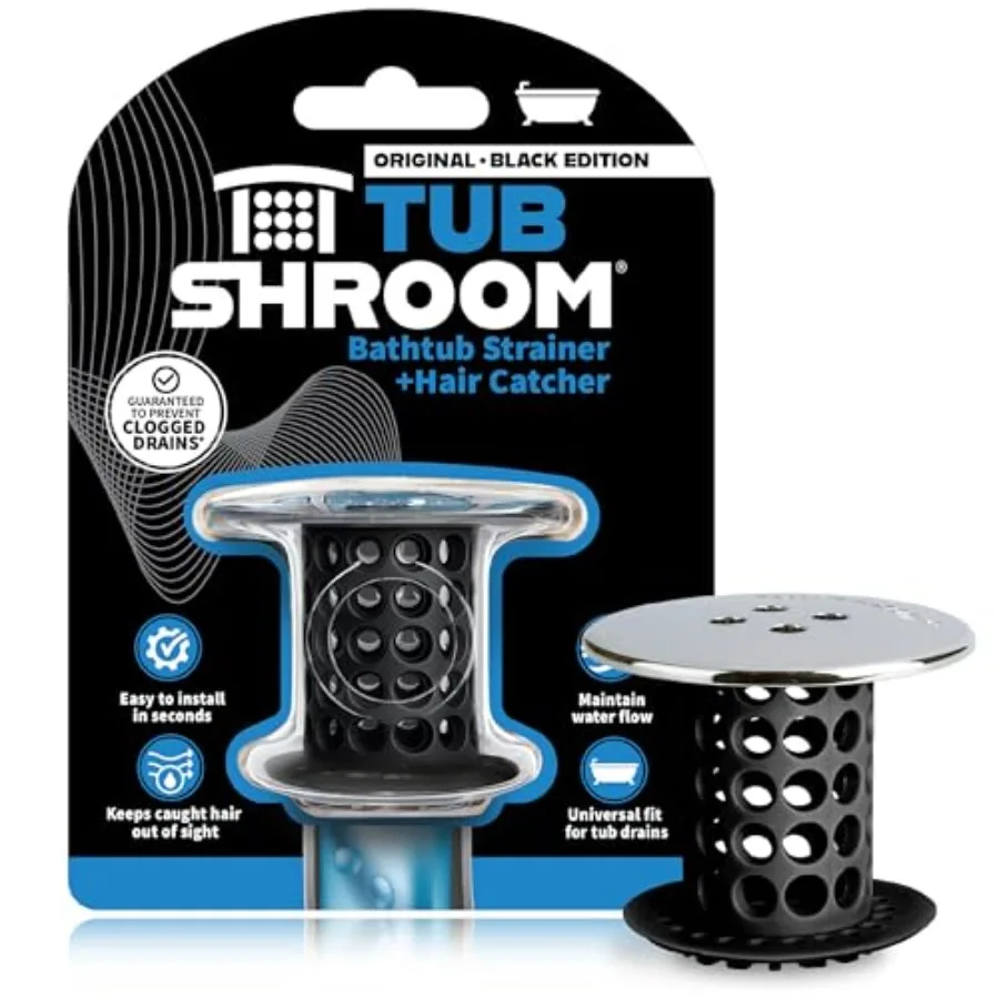 

Tub Drain Hair Catcher, Protector and Catcher for Bathroom Drains, Fits 1.5" 1.75" Bathtub Shower Drains