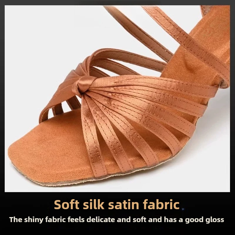 รองเท้าเต้นลาติน Vennystyle - รองเท้าซ้อมเต้นแบบ U-Heel ของแท้สำหรับผู้หญิง พื้นรองเท้าแบบยืดหยุ่น ส้นรองเท้าที่ใส่สบายสำหรับการฝึกซ้อมสอบ