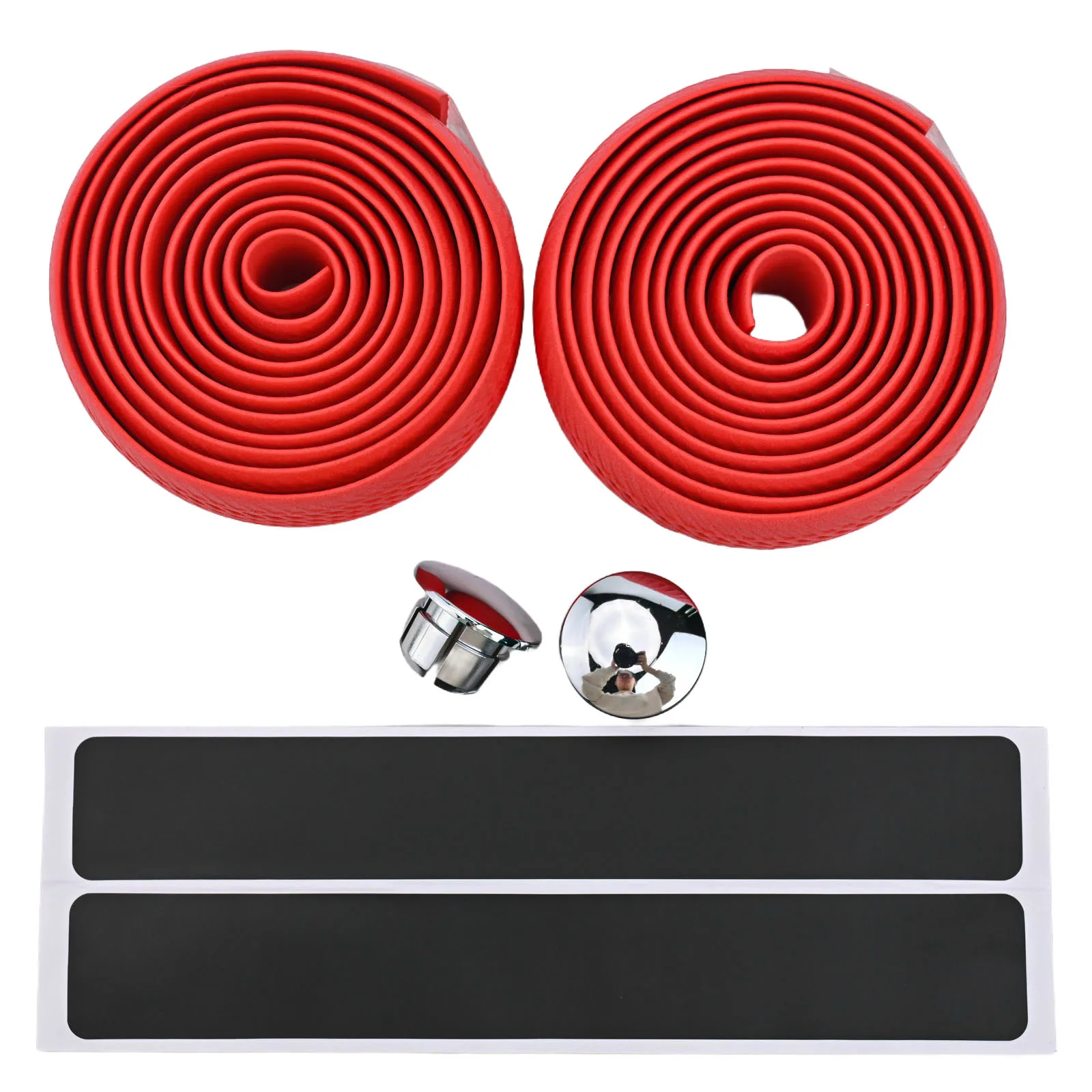 شريط المقود المنحني 1520 مللي متر * 20 مللي متر * 3 مللي متر غطاء المقود غير القابل للانزلاق ركوب مريح سهل التركيب خفيف الوزن ممتص للصدمات #4