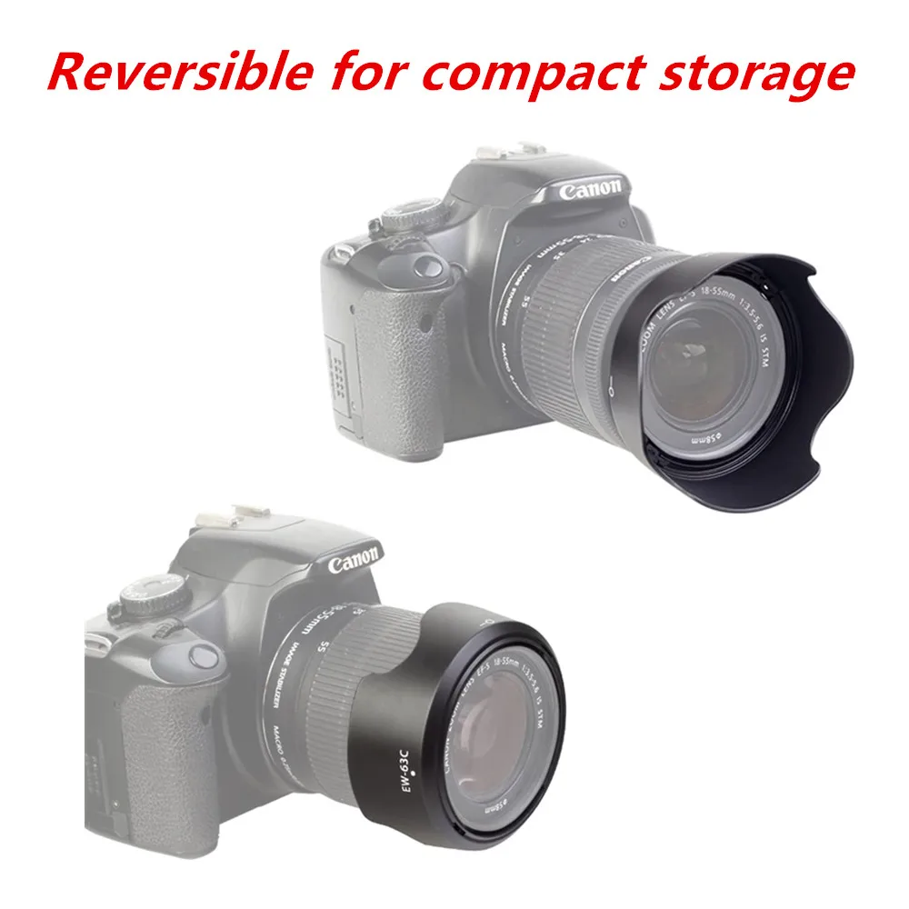 58 مللي متر UV تصفية EW-63C عدسة هود لكانون RF 24-50 مللي متر EF-S 18-55 مللي متر STM عدسة على EOS R8 200D II 250D SL2 SL3 80D 90D 800D T7i