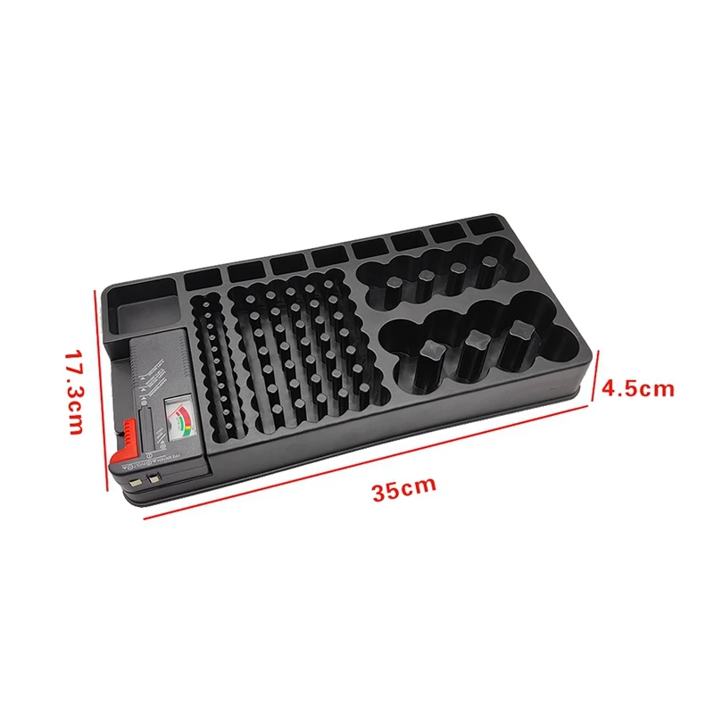 Держатель-органайзер для хранения батарей MAKE с тестером, чехол для батарей, держатели коробок с устройством проверки батареи для AAA AA C D 9V