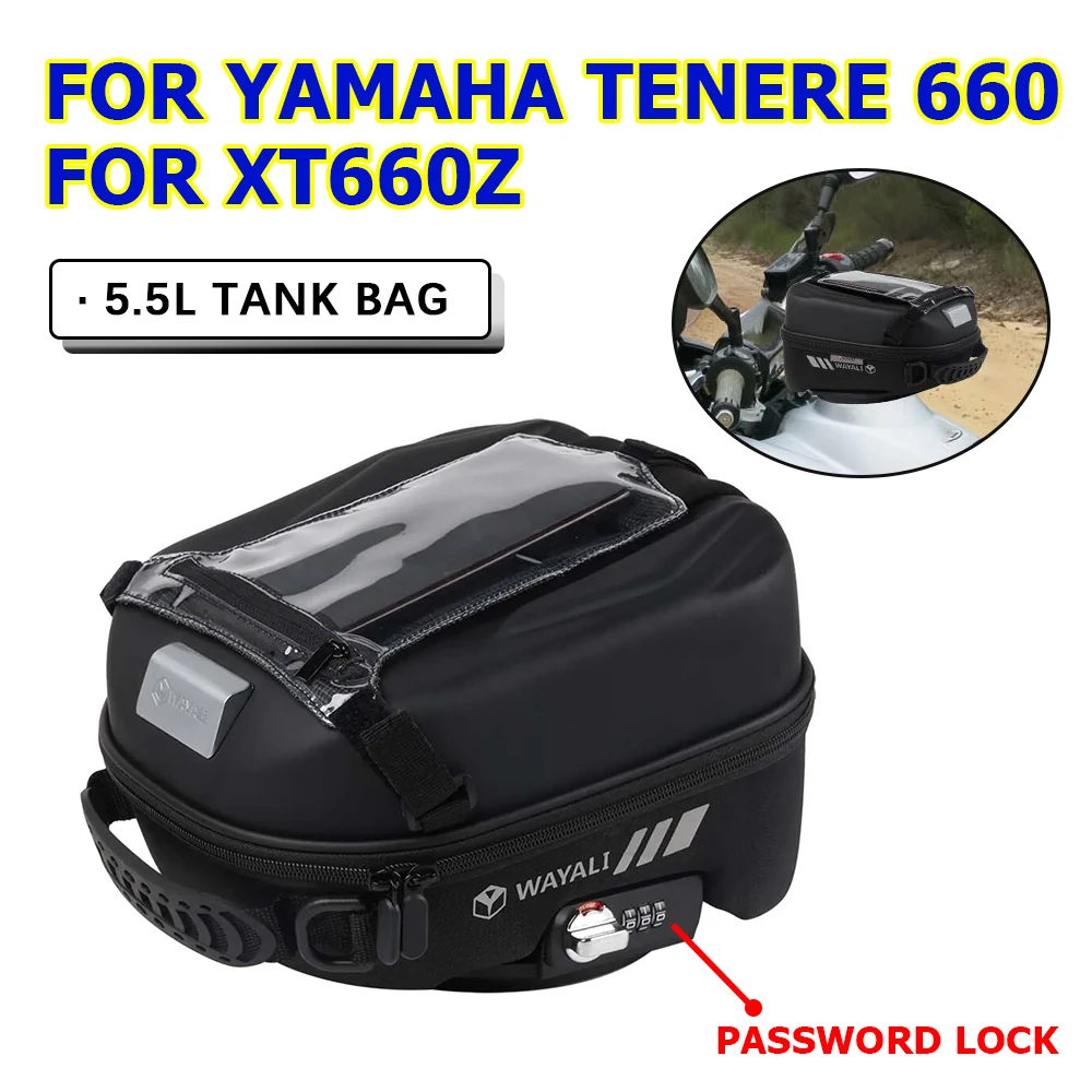 

Motorcycle Tank Bag For YAMAHA Tenere 660 XT660Z Tenere660 XT 660 Z 660Z XT660 Z Luggage Tanklock Racing Backpack Accessories