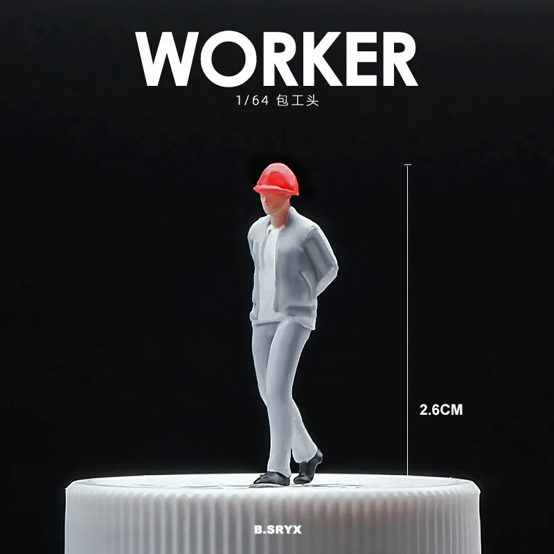 1:64 อะนิเมะWorker Seriesมินิตุ๊กตารูปMiniatureการถ่ายภาพPropsฉากDIYตารางทรายภูมิทัศน์เครื่องประดับของขวัญ