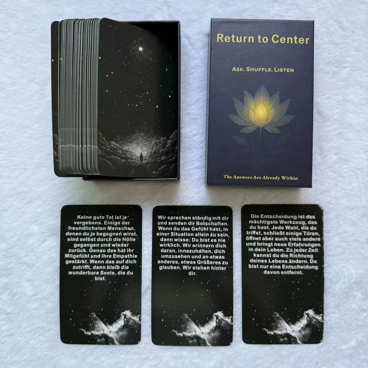 

Немецкие карты Oracle, колода сообщений Вселенной для самостоятельного освещения и фокуса, подарочный набор Mindfulness для друзей, 12x7 см, 54 карты