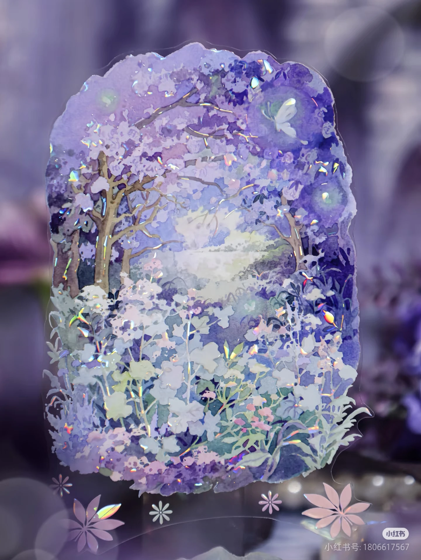 1 Loop Beautiful Forest Washi PET Tape Shiny - Limited