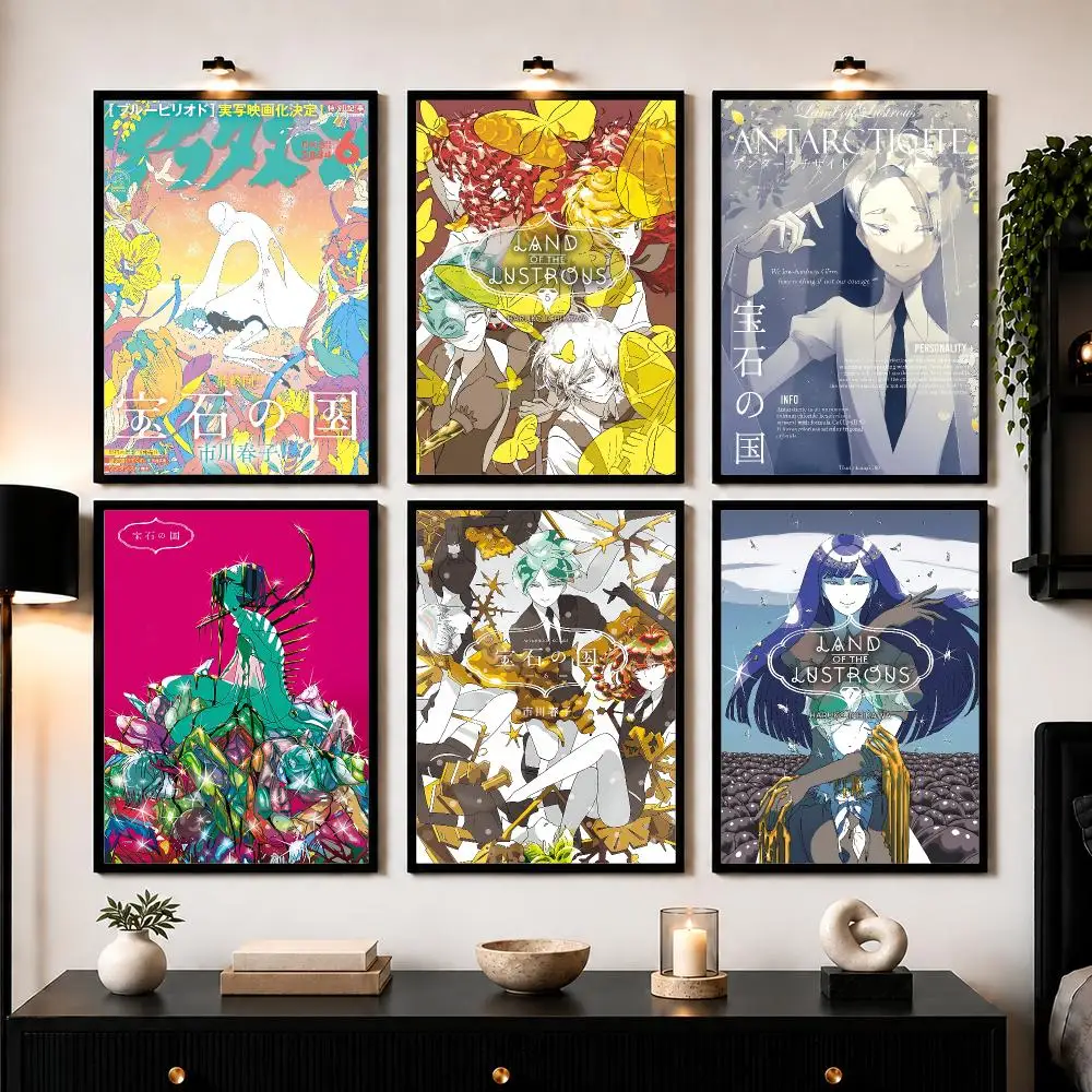 Action Anime L-Land of the L-Lustrous Poster Wall Art Print Sticker for Bedroom Living Room Dorm Office Modern Home Decor