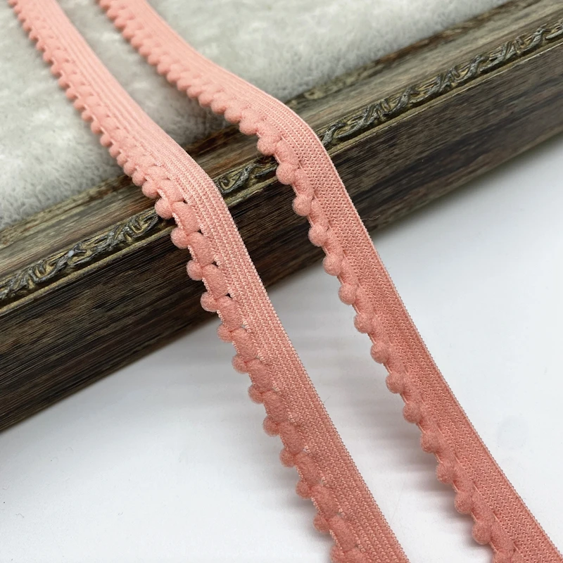 10mm Elastic Band Nylon Ribbon Underwear straps Bra Strap Dress Sewing Lace Trim Garment Accessory Hair Bands DIY