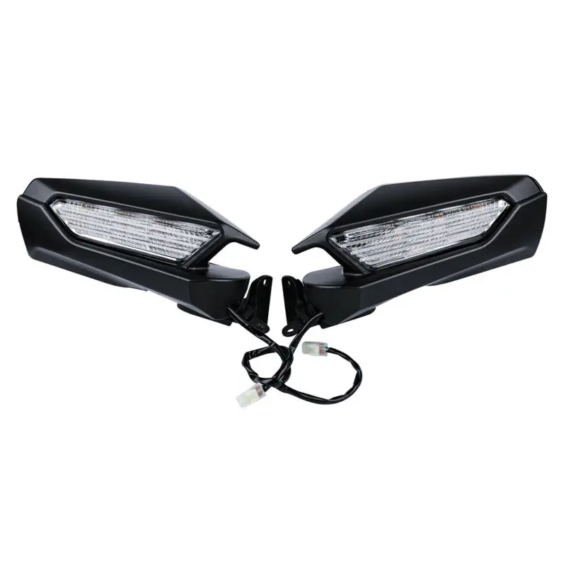 Motorcycle Rearview Mirror LED Turn Signal Clear Lens For Honda Goldwing GL1800 2018 2019 2020 2021 2022 2023