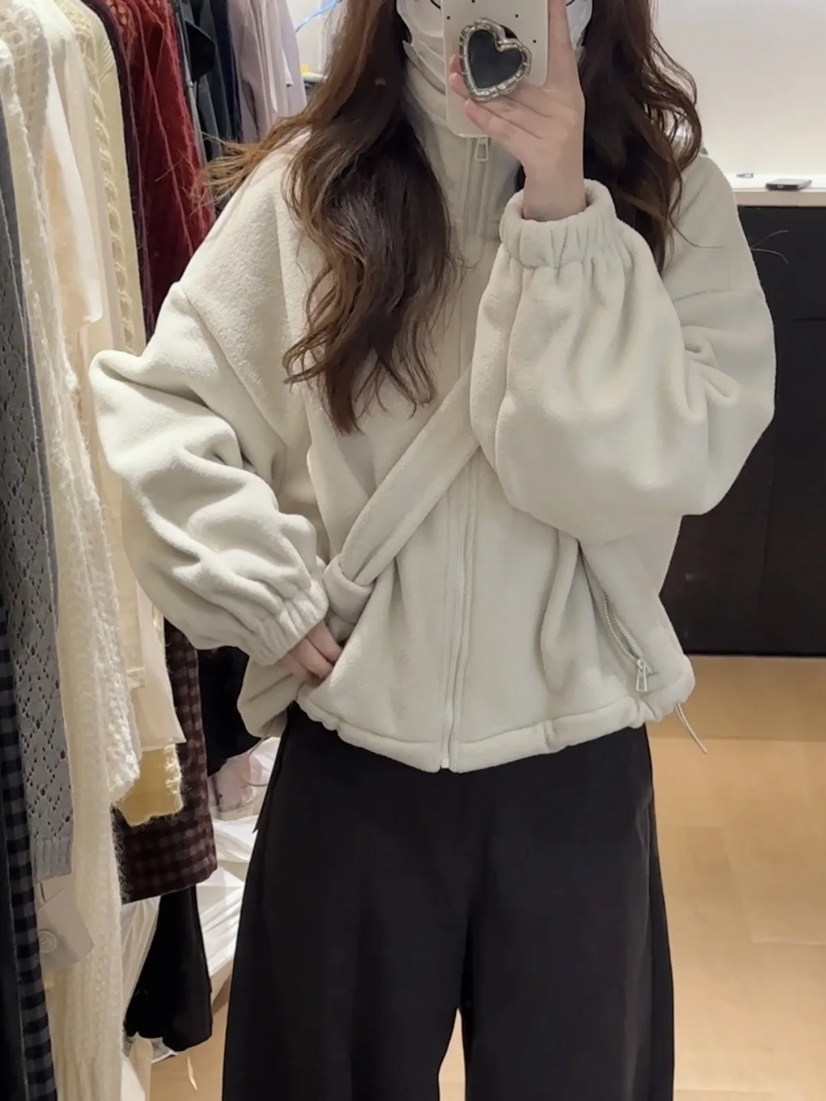 Manteau confortable pour femme, sweat à capuche décontracté à col montant, vêtement d'extérieur, Dongda Gate, automne-hiver, nouveau modèle