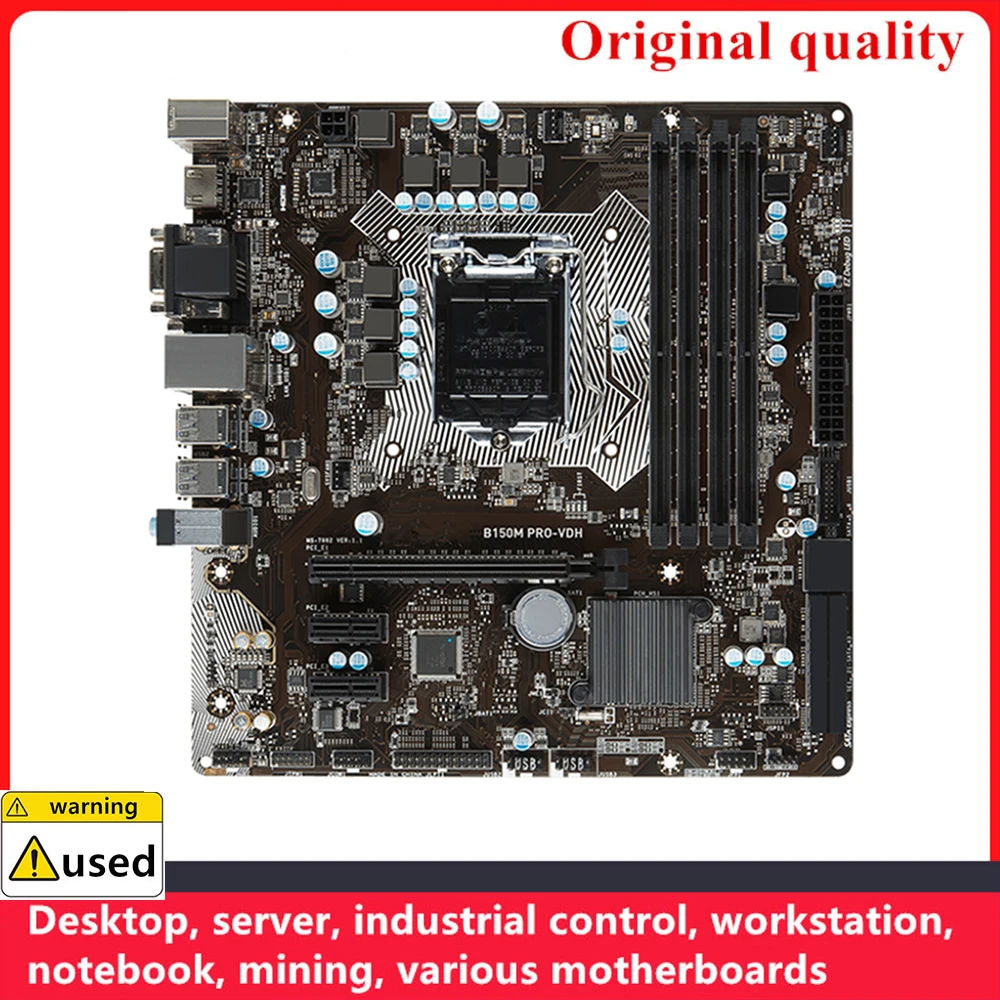 

For B150M PRO-VDH Motherboards LGA 1151 DDR4 64GB M-ATX For Intel B150 Desktop Mainboard SATA III USB3.0