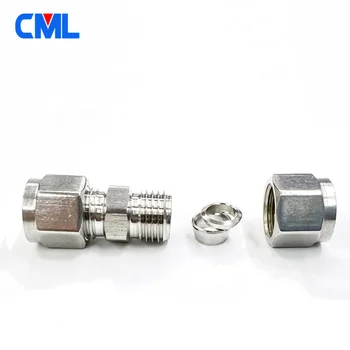 304 สแตนเลสสตีลการบีบอัดเท่ากับลด Union 3 4 6 8 10 12 14 16 มม.1/8 