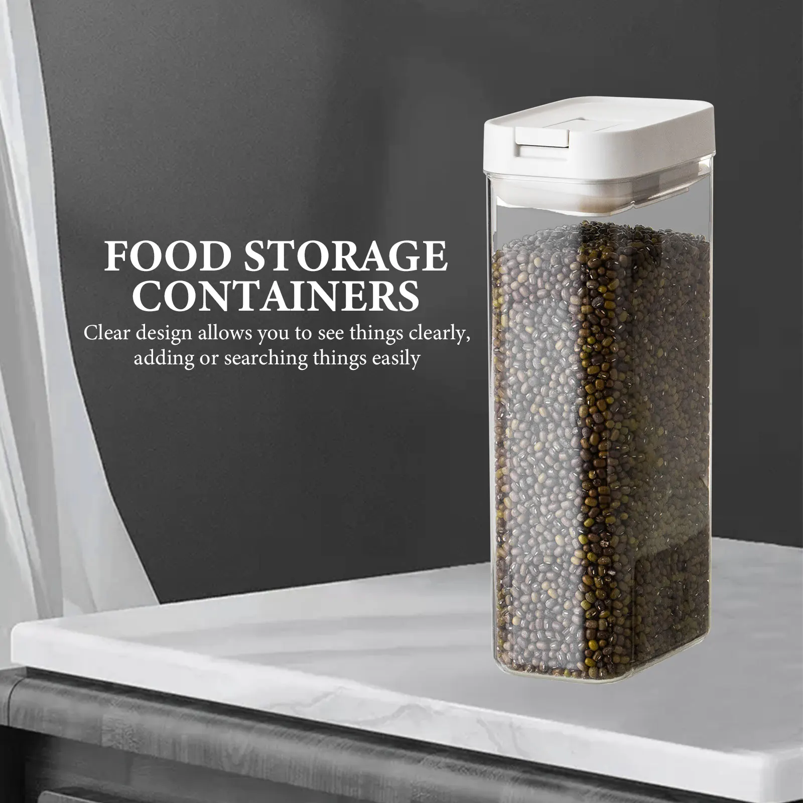 

Sealing Jar Airtight Food Storage Container Large Capacity Kitchen Canisters For Flour Sugar Cereals Grains Dry Fruit Home