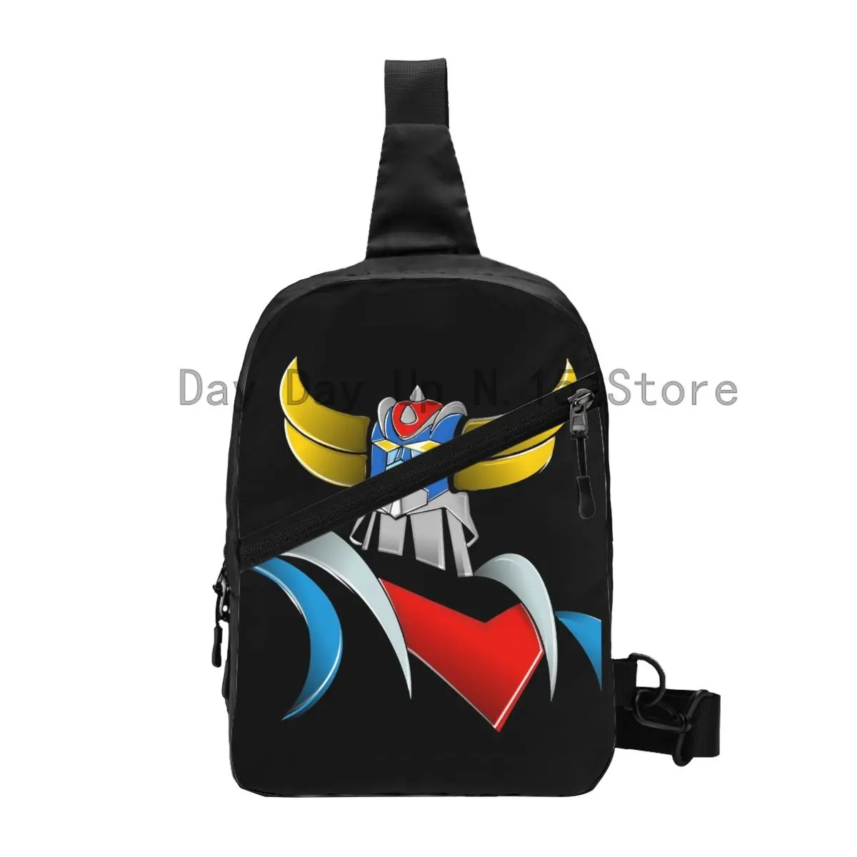 Cool Goldorak Grendizer Sling Bag para homens, ciclismo, acampamento, anime, ufo robô, Goldrake, mochila peito crossbody, mochila ombro