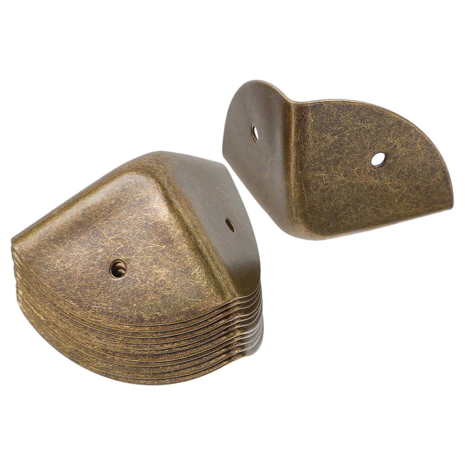 

12Pcs Strong Metal Corner Protectors for Wooden Crate Coffee Table Edge Defense Vintage Inspired Corner Guards for Home Office