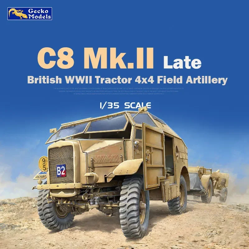 Gecko Model Assembly Model Kit 35GM0066  British WWII Tractor 4x4 Field Artillery (C8 Mk.II Late) 1/35